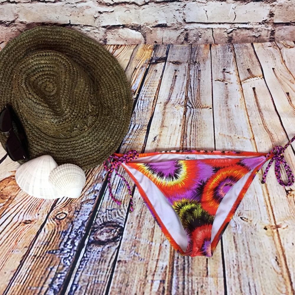 Split Bikini Bottom Sea Urchin Print
